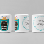 Mug with Bean Design