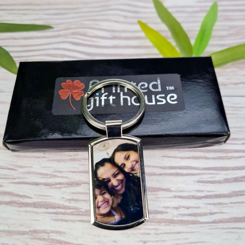 Personalised Stick Man Engraved Keyring