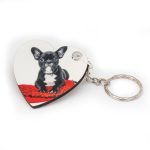 Wooden Heart Keyring