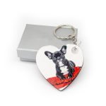 Wooden Heart Keyring