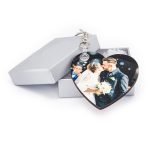 Wooden Heart Keyring