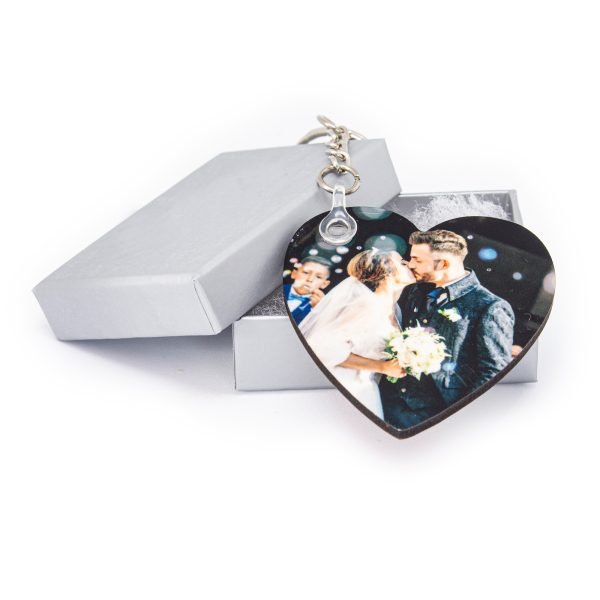 Wooden Heart Keyring