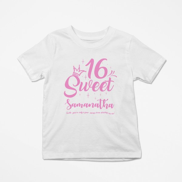 Personalised 16th Birthday T-Shirt