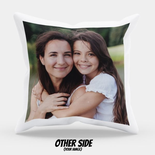 Baby elephant and mom cushion cover
