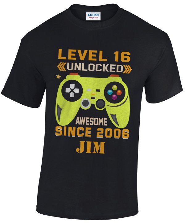 Personalised 16th Birthday T-Shirt