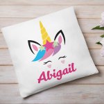 Unicorn cushion cover