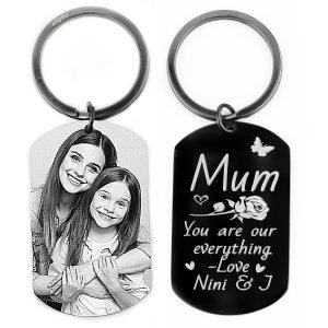 Engraved mum tag