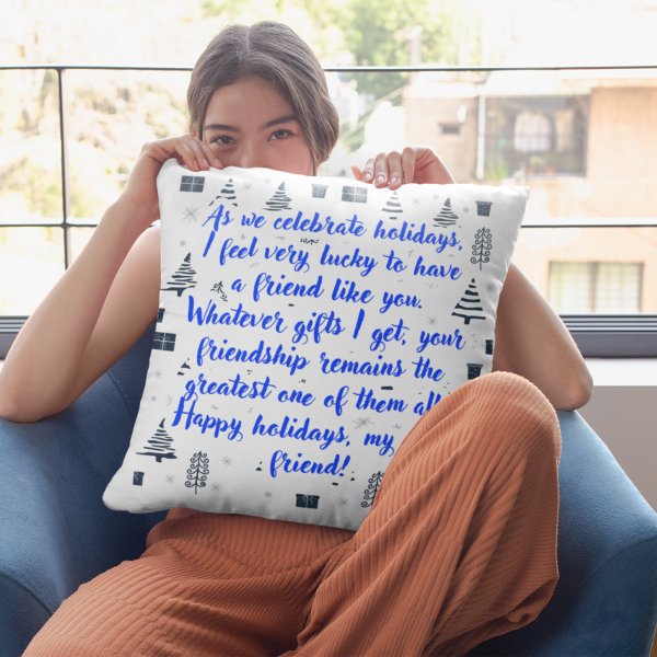 Delightful 3-Pack of Personalised White Satin Cushion Covers