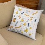 Delightful 3-Pack of Personalised White Satin Cushion Covers