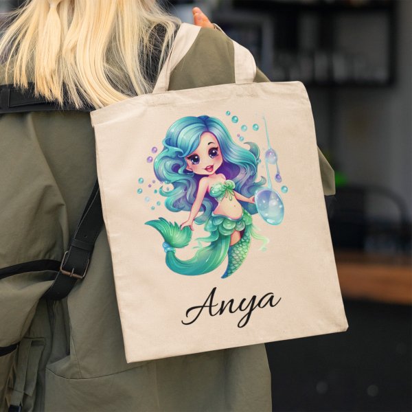 Personalised Mermaiden Tote Bag