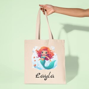 Personalised Mermaiden Tote Bag