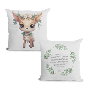Christmas Cute Deer Pillow Case - Printedgifthouse