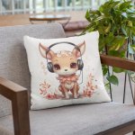 Christmas Cute Deer Pillow Case - Printedgifthouse