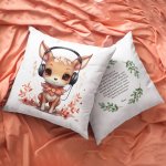 Christmas Cute Deer Pillow Case - Printedgifthouse