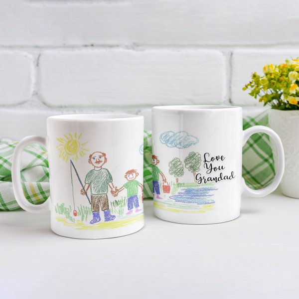 Kids drawing mug
