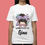 Personalized Job Title Messy Bun T-Shirt - printedgifthouse.com