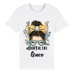 Personalized Job Title Messy Bun T-Shirt - printedgifthouse.com