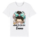 Personalized Job Title Messy Bun T-Shirt - printedgifthouse.com