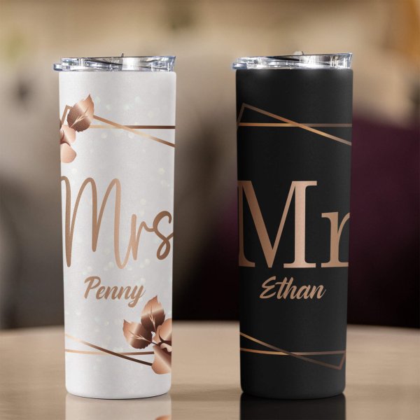 Mr & Mrs tumbler
