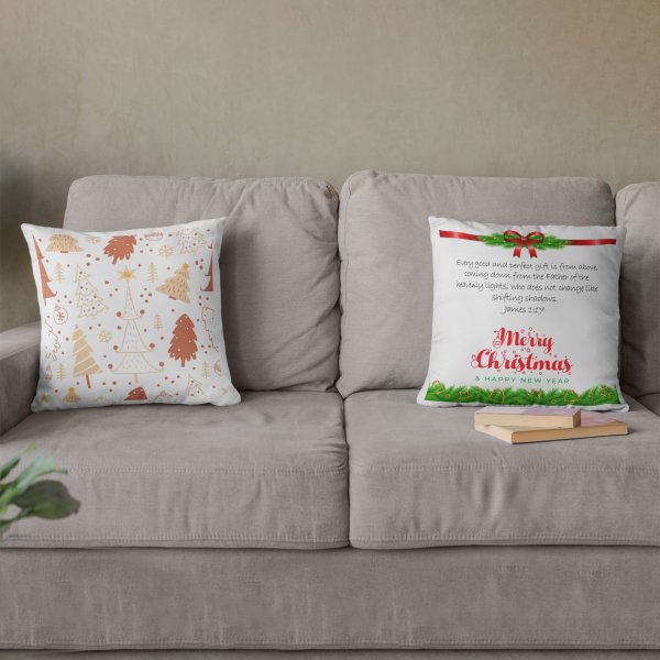 delightful 3-pack of personalized white satin cushion covers - PrintedGiftHouse