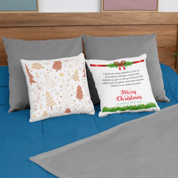 delightful 3-pack of personalized white satin cushion covers - PrintedGiftHouse