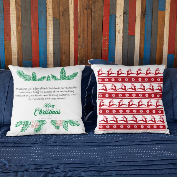 unique and delightful 3-pack of personalized white satin cushion covers