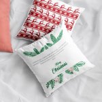 unique and delightful 3-pack of personalized white satin cushion covers