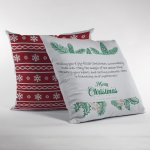 unique and delightful 3-pack of personalized white satin cushion covers
