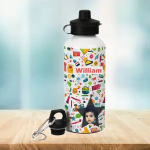 Aluminum White Water Bottles