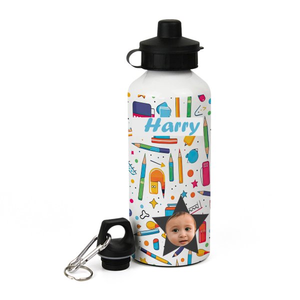 Aluminum White Water Bottles