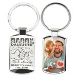 daddy daughter keyring