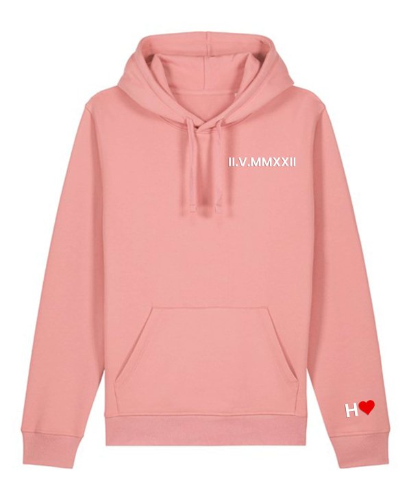 Personalised Roman Numeral Printed Hoodies