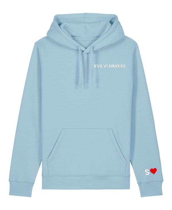 Personalised Roman Numeral Printed Hoodies