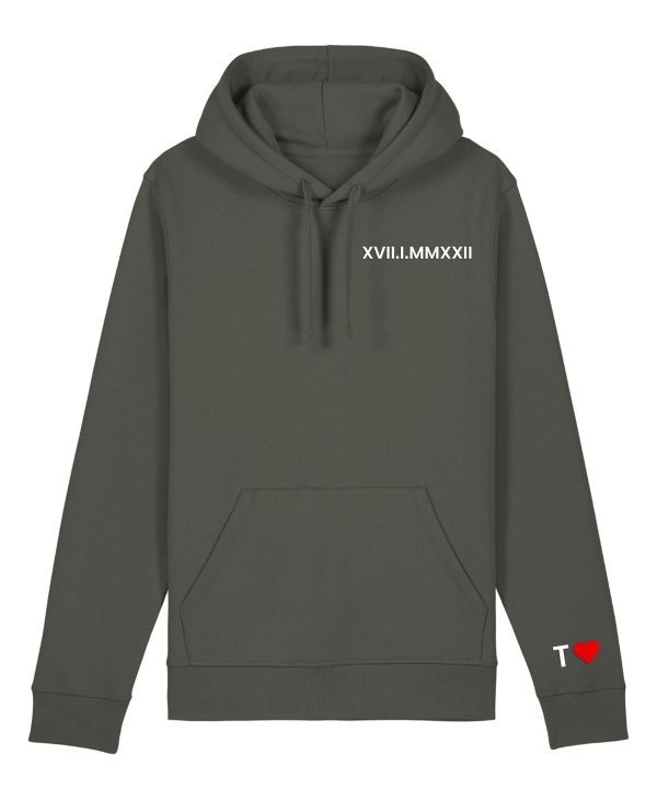 Personalised Roman Numeral Printed Hoodies