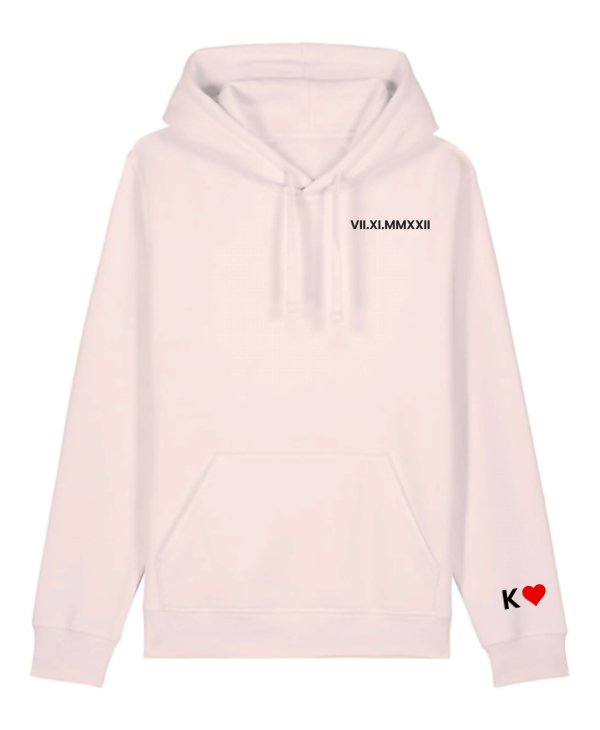 Personalised Roman Numeral Printed Hoodies