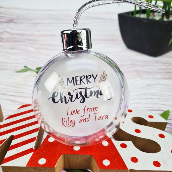 Personalized Picture Printed Baubles