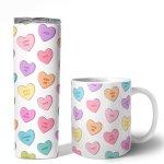 Valentine Heart Tumbler and Mug