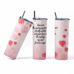 Heart pink tumbler