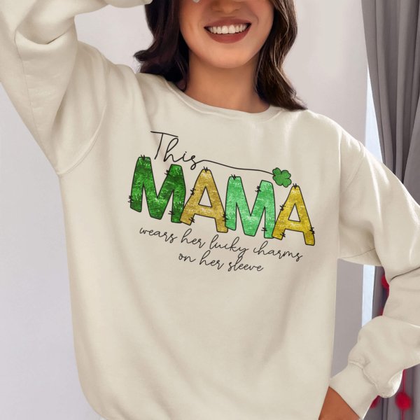 Moms lucky Charms jumper