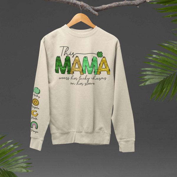 Moms lucky Charms jumper