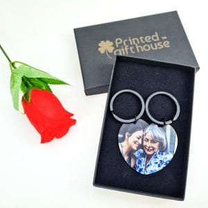 Mothers Day Heart Keyring