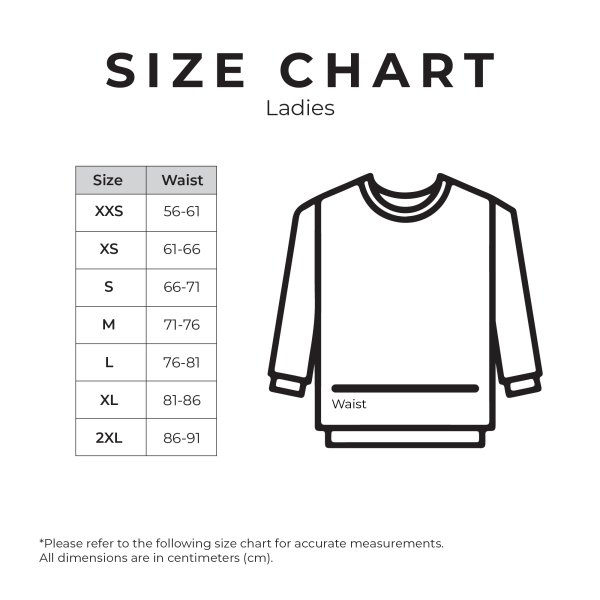 Sweatshirt Size Chart_Women
