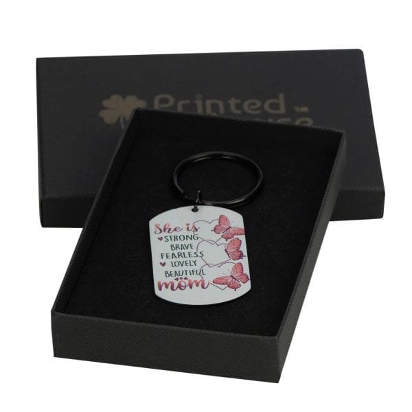 BEST STRONG MOM KEYRING