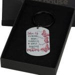 BEST STRONG MOM KEYRING