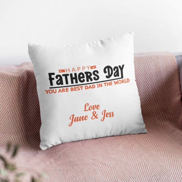 Dad photo collage cushion cover - printedgifthouse