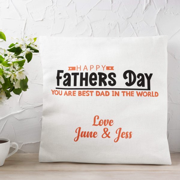 Dad photo collage cushion cover - printedgifthouse