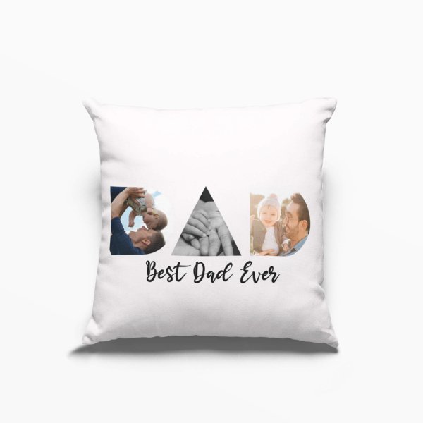 Dad photo collage cushion cover - printedgifthouse