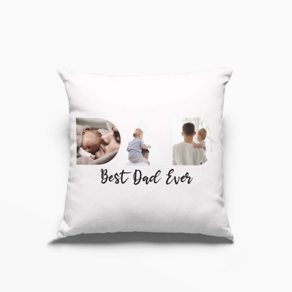 Dad photo collage cushion cover - printedgifthouse