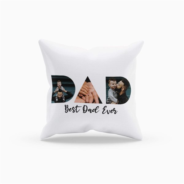 Dad photo collage cushion cover - printedgifthouse