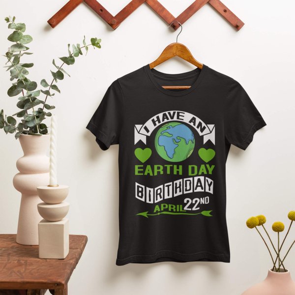 Earth day black t shirt - printedgifthouse